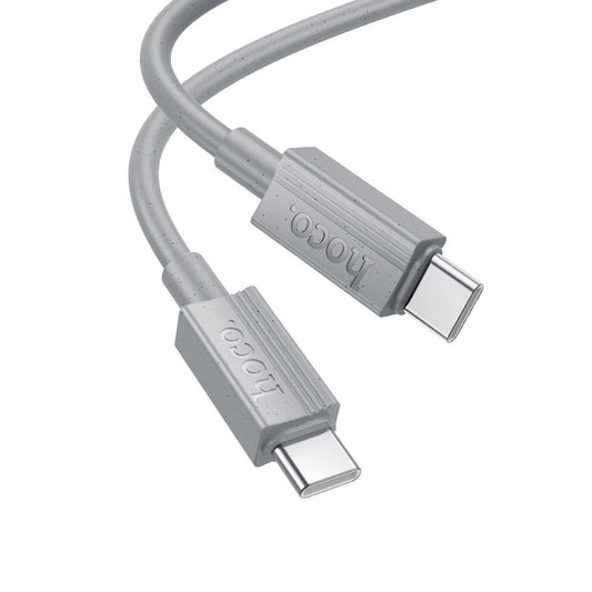 USB-C til USB-C data- og ladekabel HOCO X107, 60W, 1m, Grå
