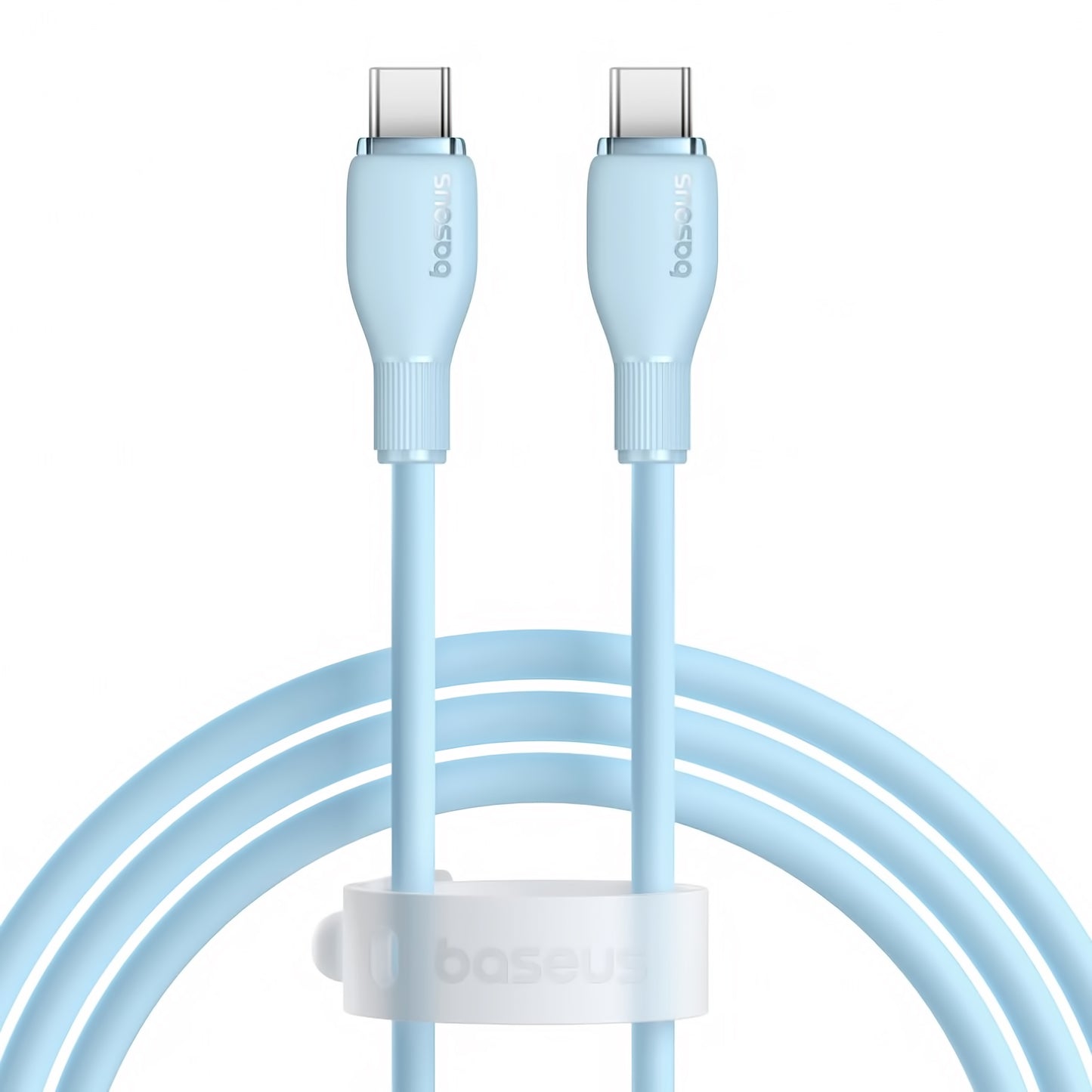 USB-C til USB-C Baseus Pudding data- og ladekabel, 100W, 1.2m, Blå P10355702311-00