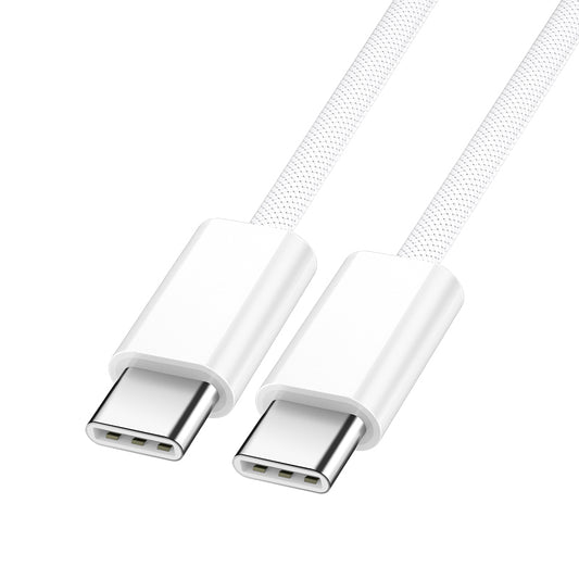 USB-C til USB-C data- og ladekabel BWOO BO-X284, 60W, 2m, Hvit