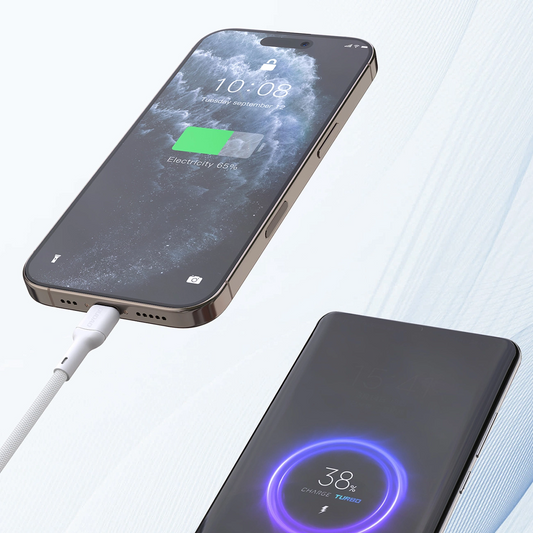 USB-C data- og ladekabel - USB-C Dudao L9C Max, 240W, 2m, Hvit