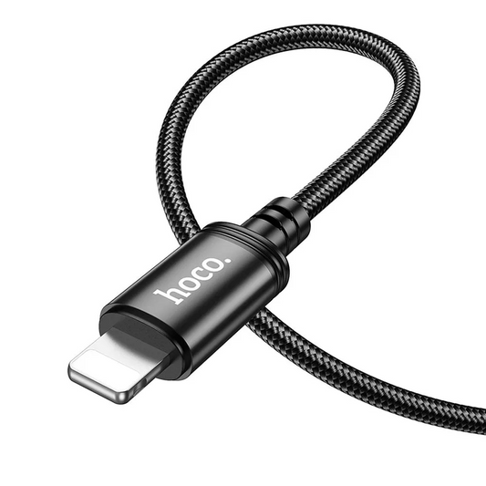 USB-A - Lightning Lade- og Datakabel HOCO X89, 18W, 1m, Svart