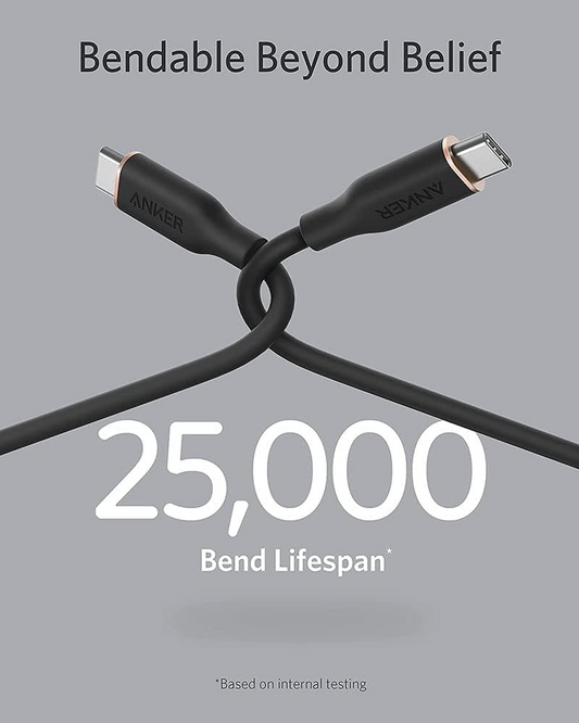 USB-C Data- og Ladekabel - USB-C Anker PowerLine III, 100W, 0.9m, Svart A8552H11