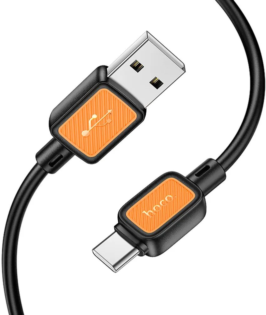 USB-A til USB-C data- og ladekabel HOCO X108, 18W, 1m, Svart