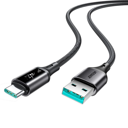 Data- og ladekabel USB-A - USB-C Joyroom S-A60 StarTalk, 18W, 1.2m, Svart