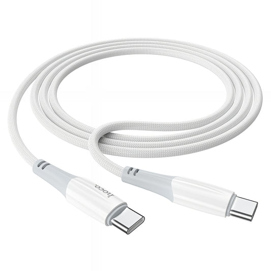 USB-C data- og ladekabel - USB-C HOCO X70, 60W, 1m, Hvit