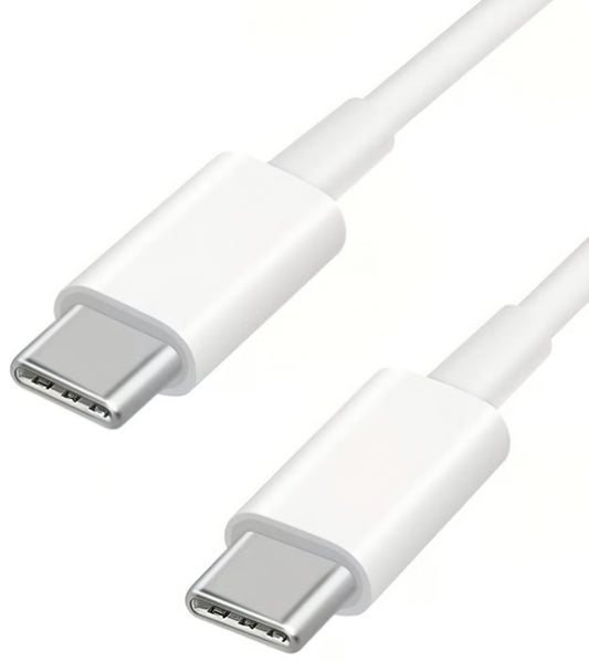 USB-C til USB-C Google data- og ladekabel, 30W, 1m, Hvit GA00735