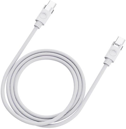 USB-C til USB-C data- og ladekabel Orico CDX, 60W, 1m, Hvit