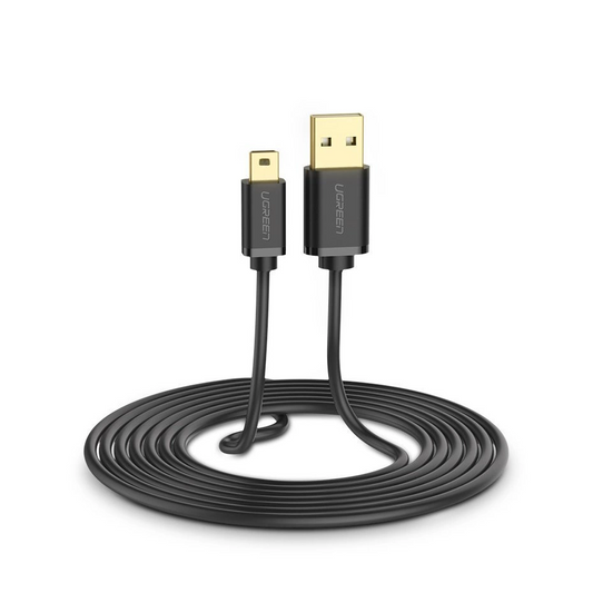 USB-A til miniUSB data- og ladekabel UGREEN US132, 3m, svart