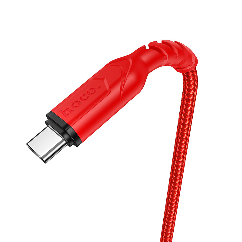 USB-A til USB-C data- og ladekabel HOCO X59 Victory, 18W, 1m, Rød