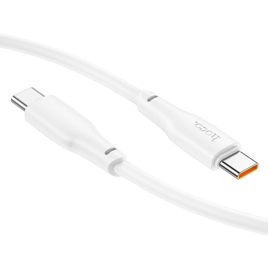 USB-C data- og ladekabel - USB-C HOCO X93 USB-C, 100 W, 1 m, hvit