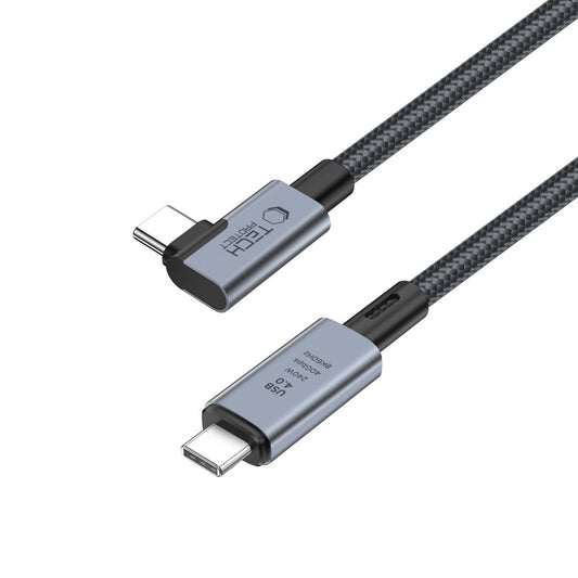 USB-C data- og ladekabel - USB-C Tech-Protect Ultraboost Max L, 240 W, 1,5 m, grå