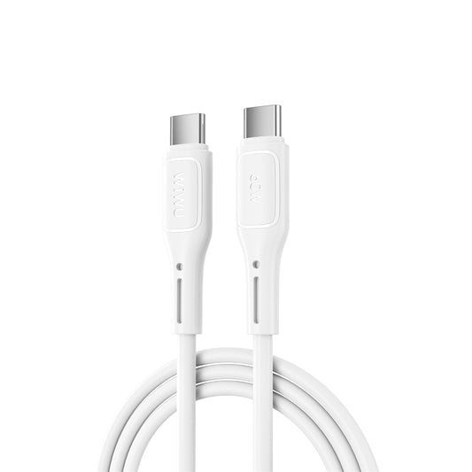 USB-C - USB-C data- og ladekabel WiWu Wi-C043E Starlink, 60W, 1m, hvit