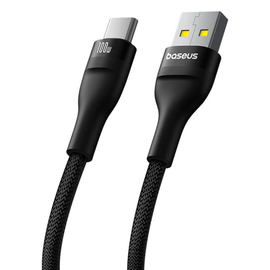 USB-A - USB-C Baseus Flash Series II data- og ladekabel, 100W, 1m, Svart P10311804111-00