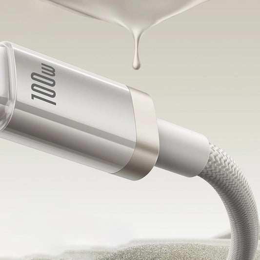 USB-A - USB-C Baseus Titanium data- og ladekabel, 100W, 1m, Sølv P10378102G21-00