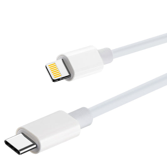 Data- og ladekabel USB-C - Lightning MaXlife MXUC-05, 20W, 1m, Hvit