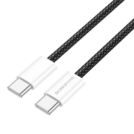 USB-C til USB-C data- og ladekabel Borofone BX103 Original, 60W, 1m, Svart