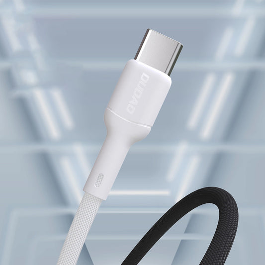 USB-A - USB-C Dudao L9T data- og ladekabel, 100W, 1m, Hvit