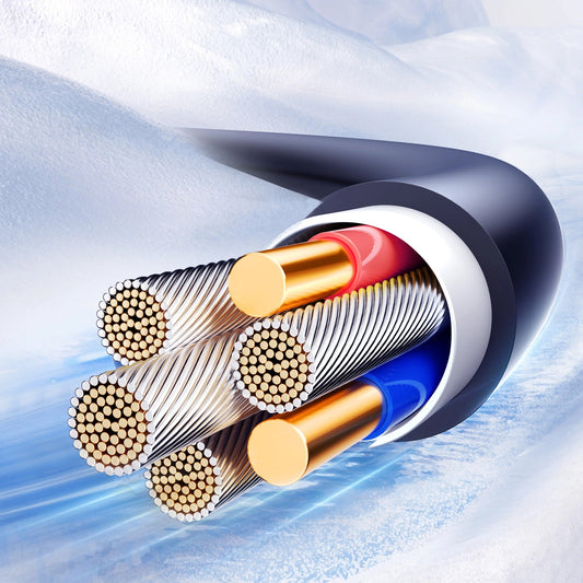 Data- og ladekabel USB-A - Lightning Joyroom S-A43 Crystal, 18W, 1.5m, Svart