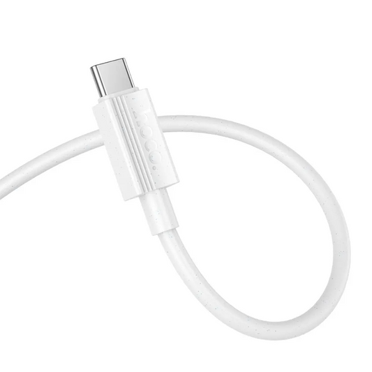 Data- og ladekabel USB-A - USB-C HOCO X107, 18W, 1m, Hvit