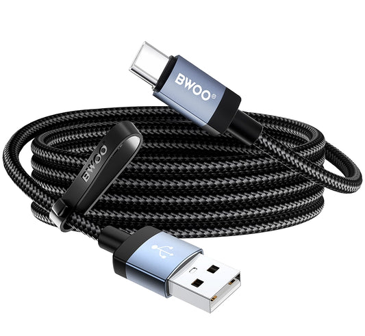 USB-A til USB-C data- og ladekabel BWOO BO-X401C, 18W, 1m, svart