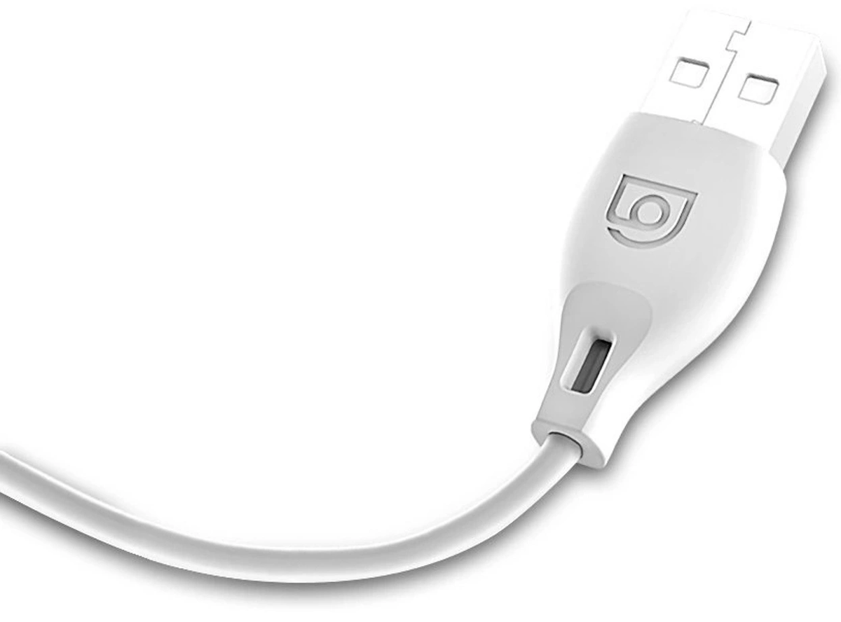USB-A til microUSB data- og ladekabel Dudao L4M, 18W, 1m, hvit