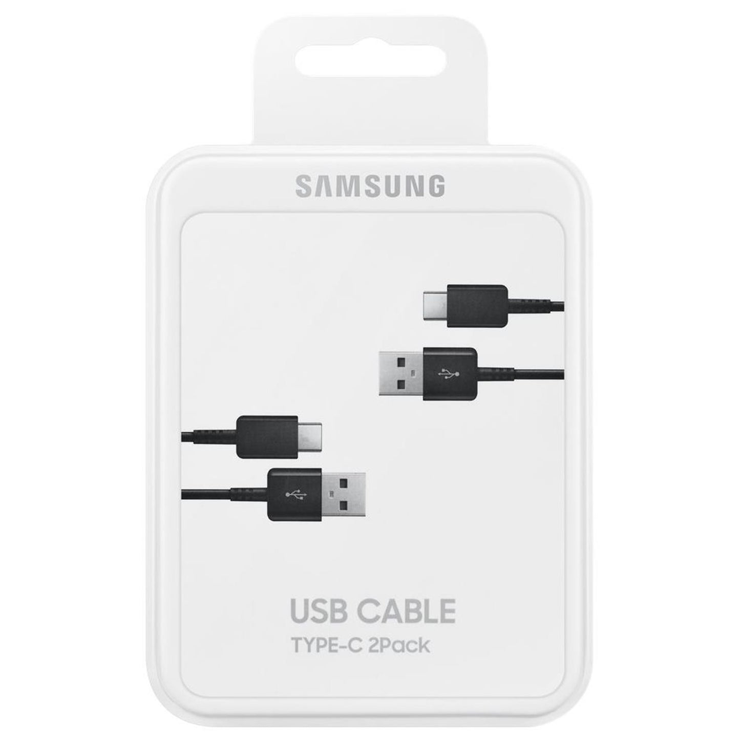 Samsung USB-A til USB-C data- og ladekabel 2-pakning, 25W, 1.5m, Svart EP-DG930MBEGWW