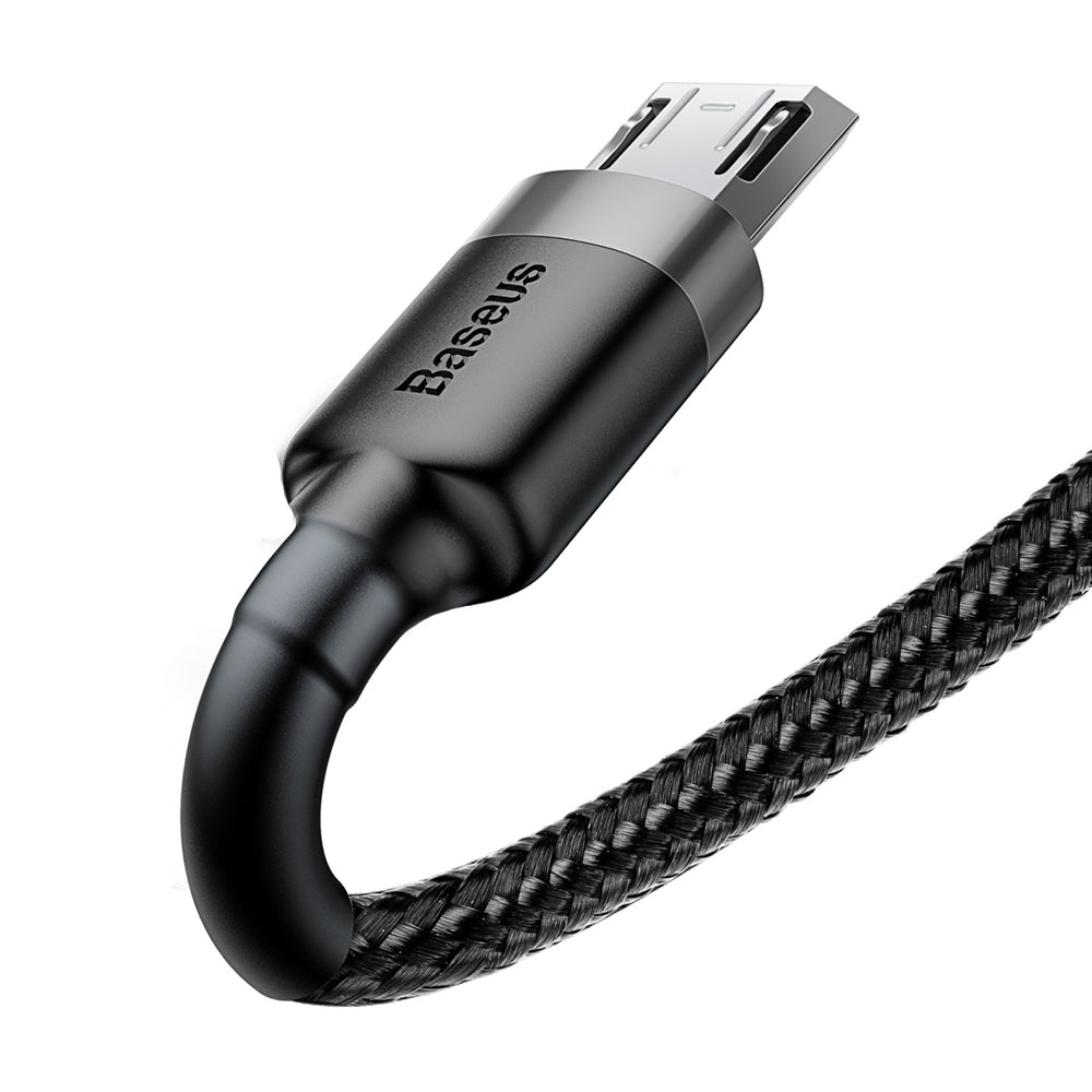 Data- og ladekabel USB-A - microUSB Baseus Cafule, 18 W, 1 m, grå CAMKLF-BG1