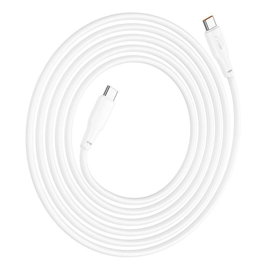 USB-C data- og ladekabel - USB-C HOCO X93 USB-C, 100 W, 2 m, hvit