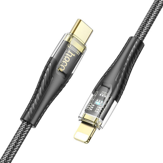 USB-C - Lightning Data- og Ladekabel HOCO U121, 27W, 1.2m, Svart