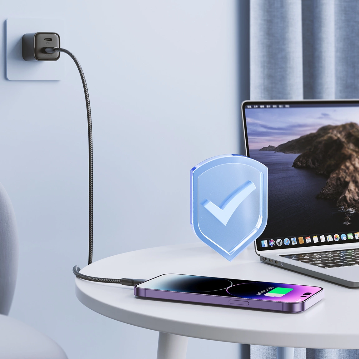 USB-A - Lightning lade- og datakabel Joyroom S-A11, 18W, 1.2m, Svart