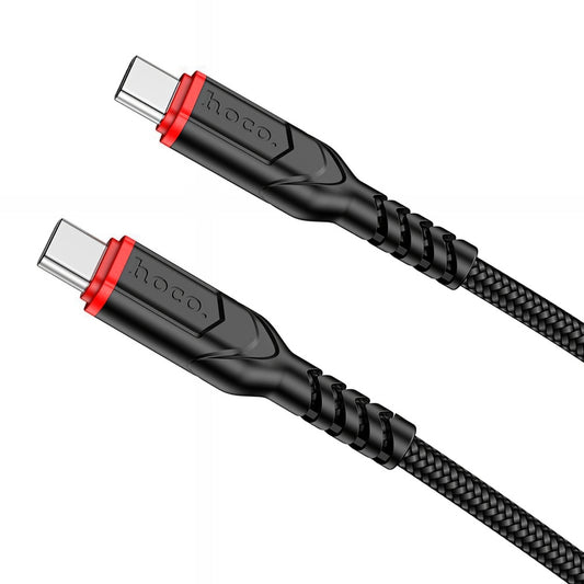 USB-C data- og ladekabel - USB-C HOCO X59 Victory, 60W, 1m, Svart
