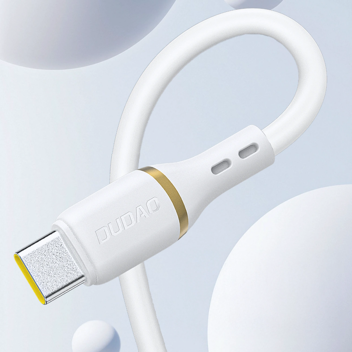 USB-A til Lightning data- og ladekabel Dudao L25L, 30W, 1m, hvit