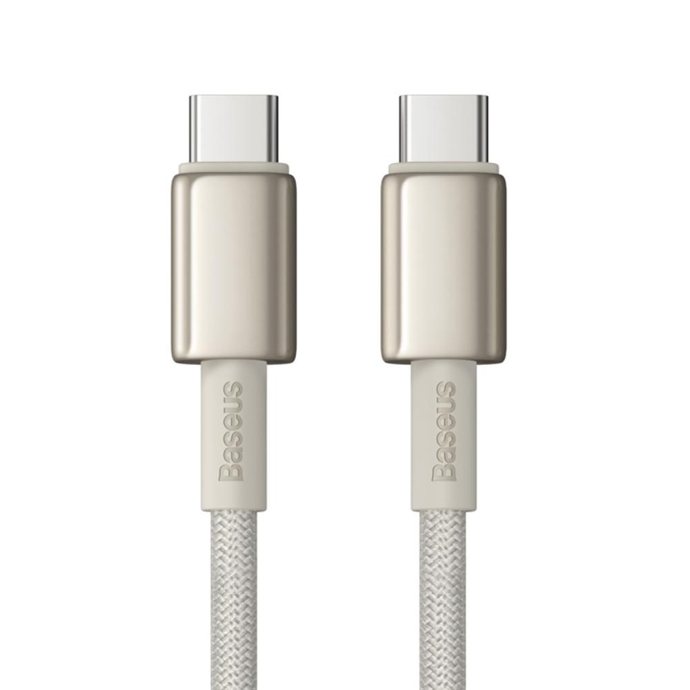 USB-C til USB-C data- og ladekabel Baseus Tungsten Gold, 100W, 1m, Gull P10319800G21-00