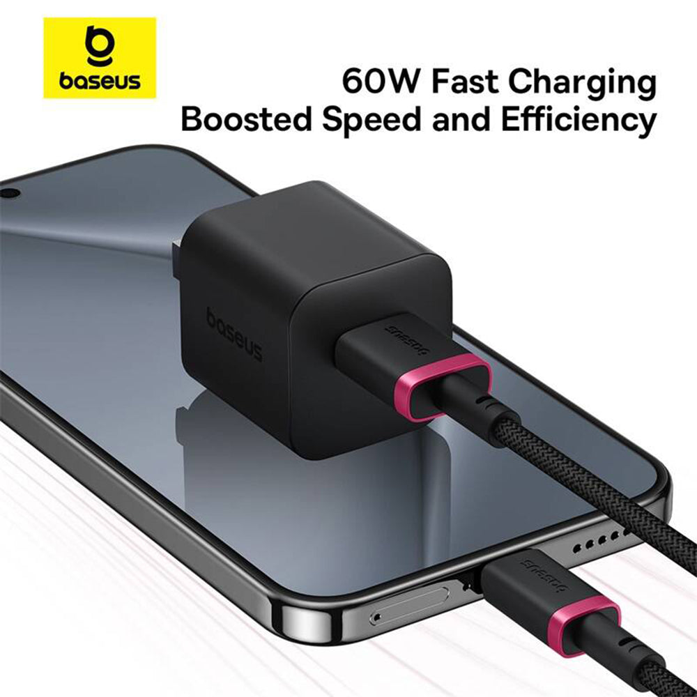 Data- og ladekabel USB-A - USB-C Baseus Dura Series, 60W, 1m, Rød P10377802U01-01