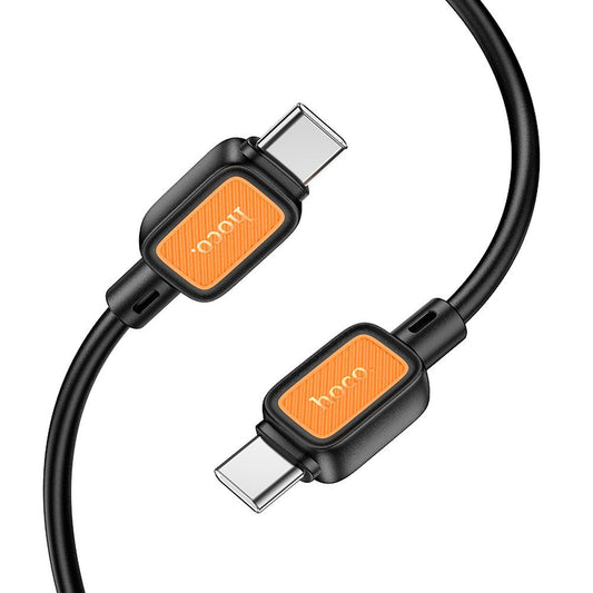 USB-C til USB-C data- og ladekabel HOCO X108, 60W, 1m, Svart