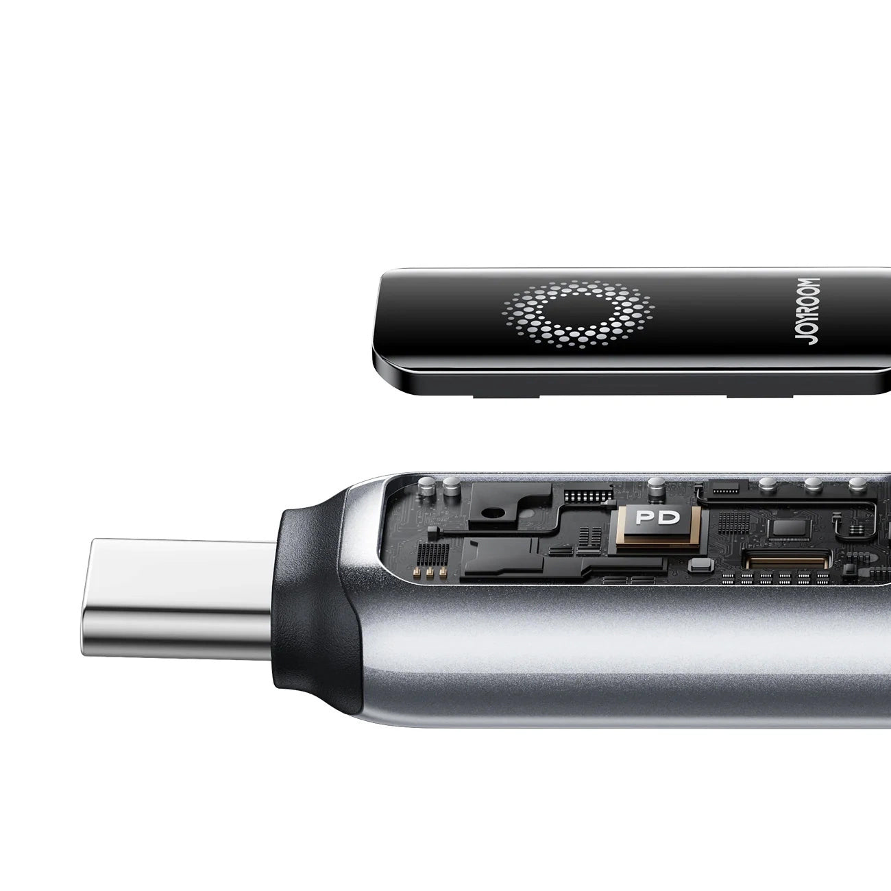 USB-C til USB-C data- og ladekabel Joyroom S-A55 StarFlight Display, 100W, 1.2m, Svart