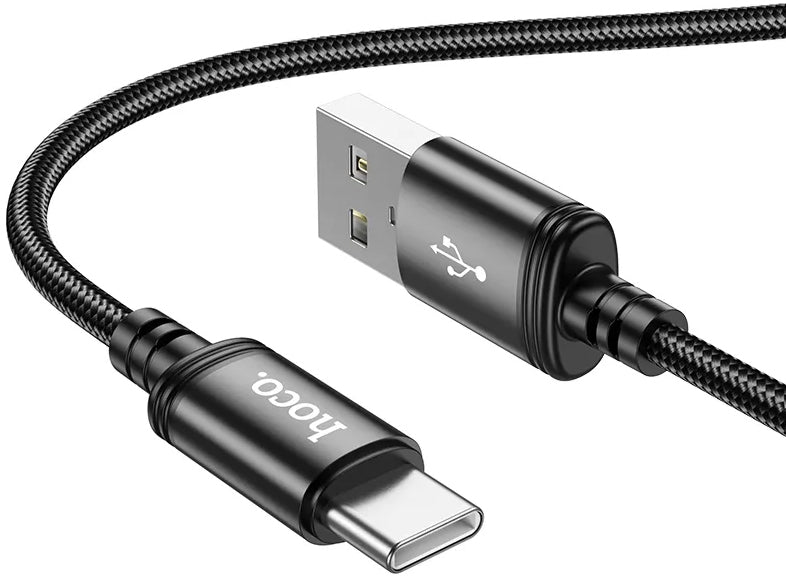 USB-A til USB-C data- og ladekabel HOCO X89, 18W, 2m, Svart