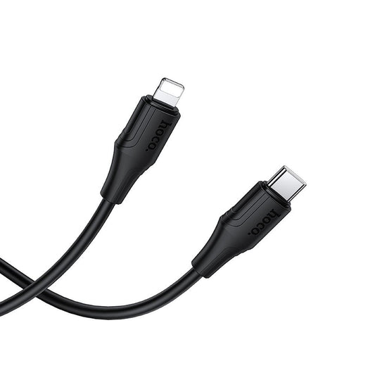 USB-C til Lightning Data- og Ladekabel HOCO X124, 27W, 1m, Svart