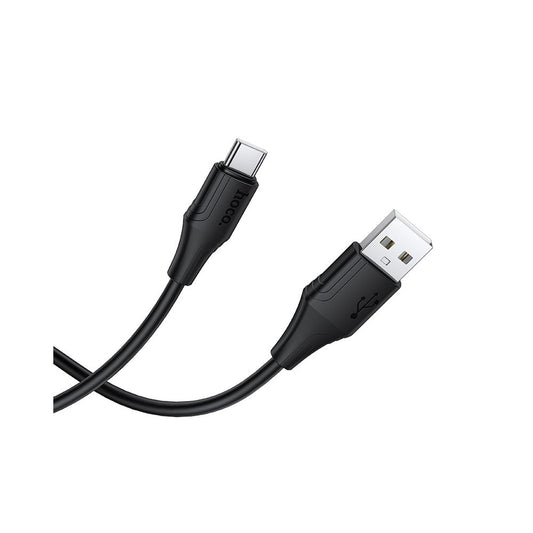 USB-A til USB-C data- og ladekabel HOCO X124, 18W, 1m, Svart