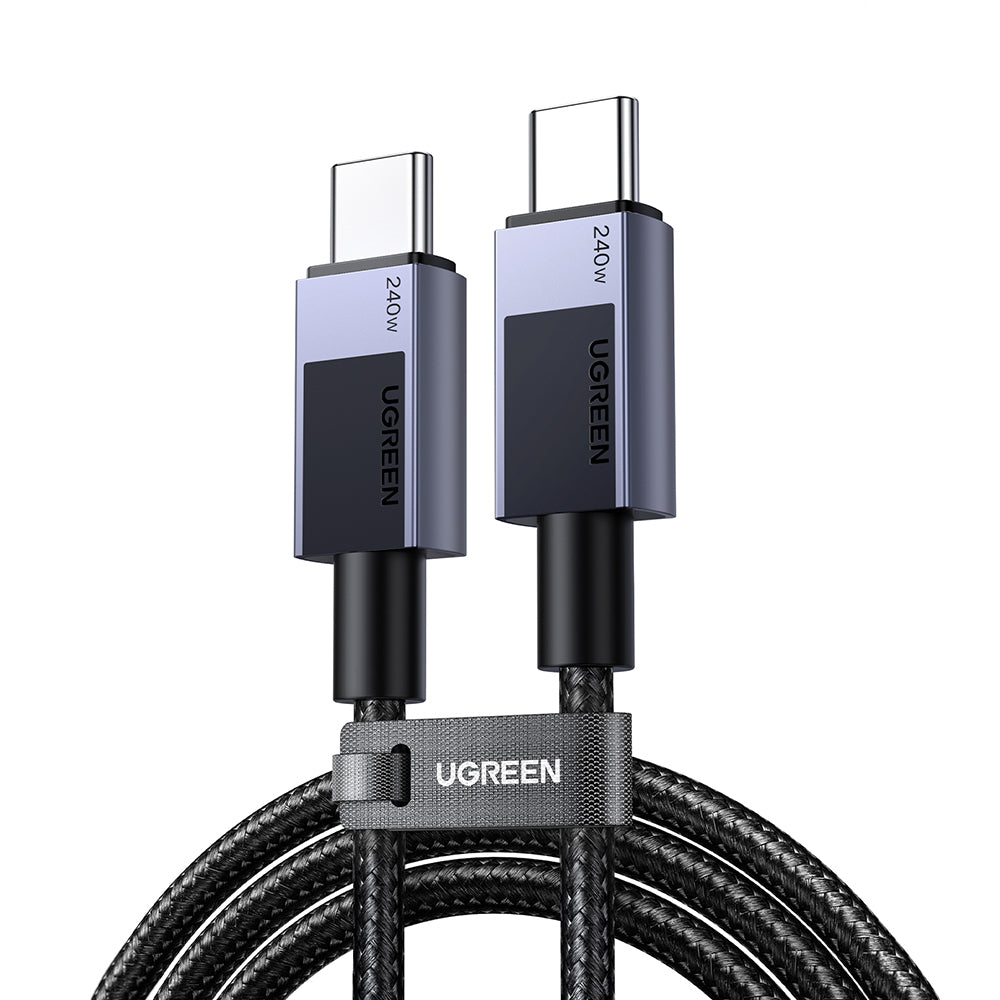 USB-C til USB-C Data- og Ladekabel UGREEN L513, 240W, 2m, Svart