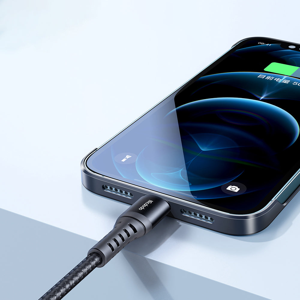 Data- og ladekabel USB-A - Lightning McDodo CA-2261, 18W, 1m, Svart