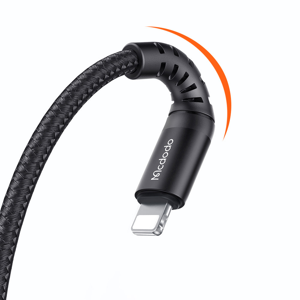 Data- og ladekabel USB-A - microUSB McDodo CA-2281, 18W, 1m, Svart