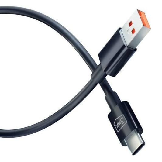 USB-A - USB-C 3MK Hyper data- og ladekabel, 18W, 1.2m, Svart
