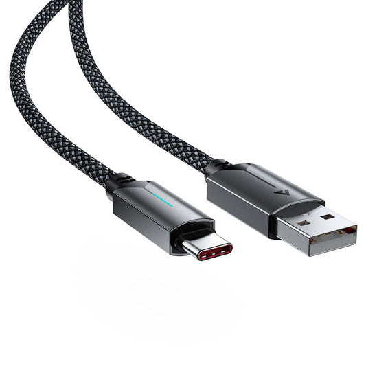 Data- og ladekabel USB-A - USB-C Acefast C19-04, 18W, 1.2m, Svart