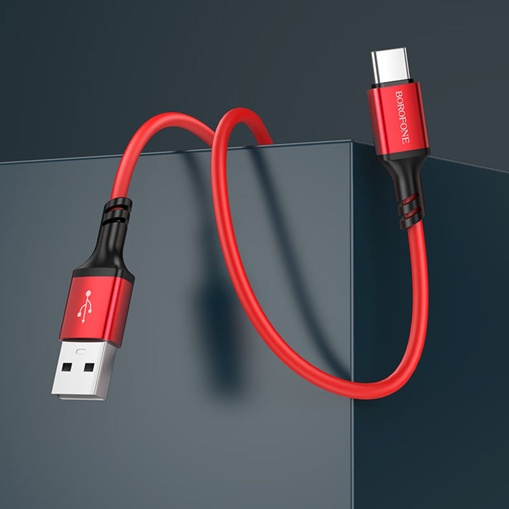 USB-A - USB-C Borofone BX83 data- og ladekabel, 18W, 1m, Svart