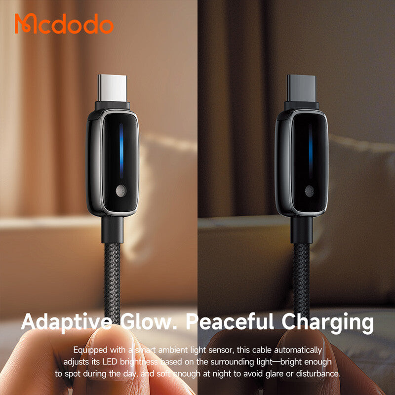 USB-A - USB-C McDodo CA-0020 data- og ladekabel, 66W, 1.2m, Svart