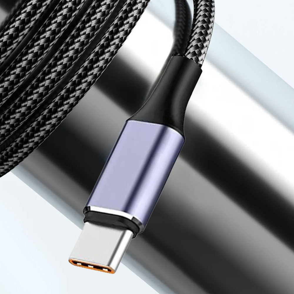 Data- og ladekabel USB-A - USB-C Techsuit PCB018, 100W, 1m, Svart