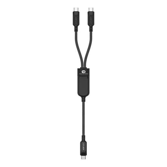USB-C data- og ladekabel - 2 x USB-C Acefast C5-11, 100W, 1.2m, Svart