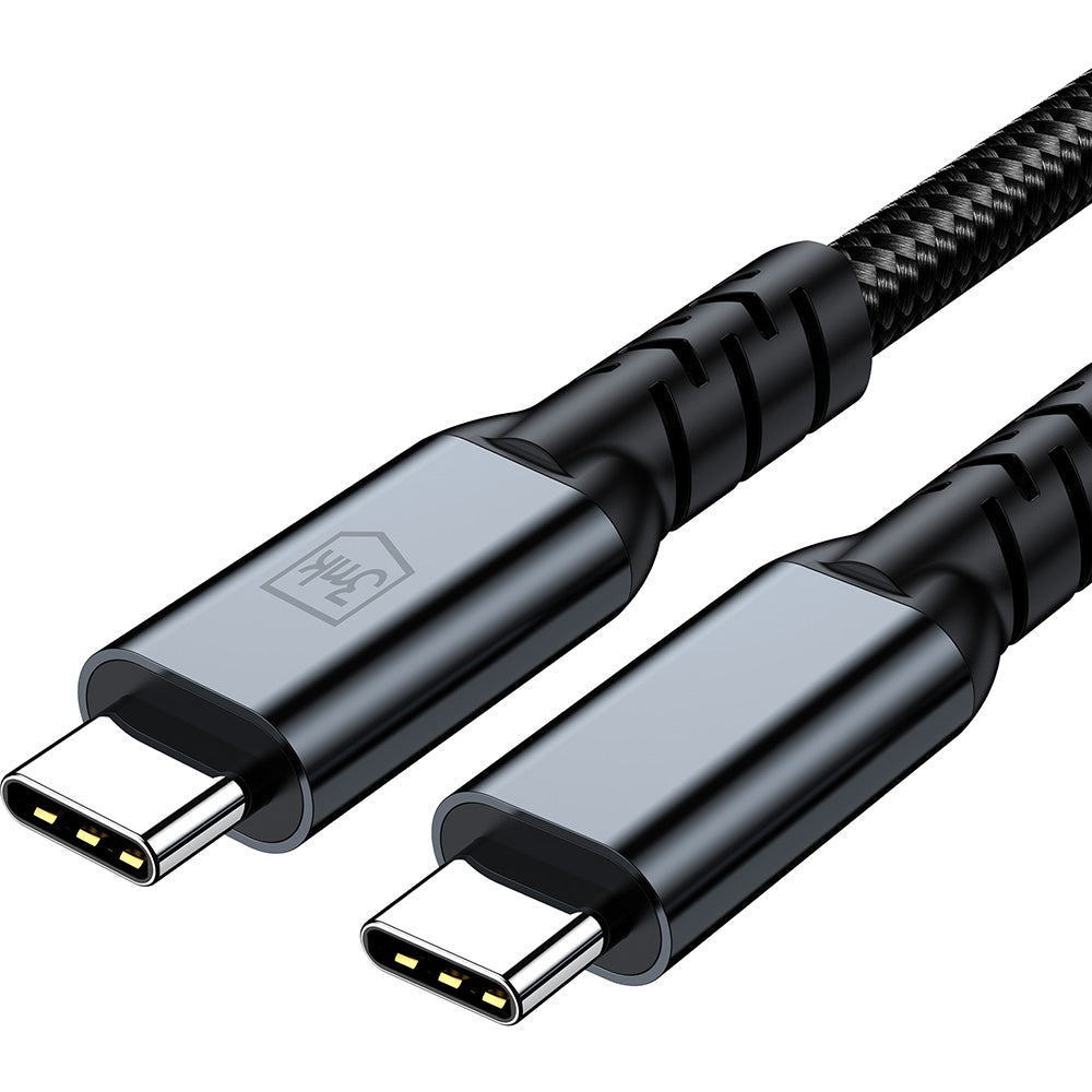 USB-C Data- og ladekabel - USB-C 3MK Hyper N Thunderbolt 4, 240W, 1m, Svart