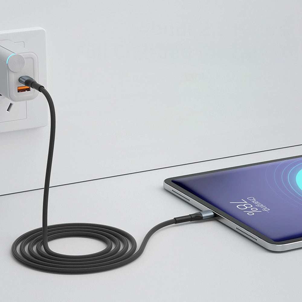 USB-C data- og ladekabel - USB-C 3MK Hyper N, 100W, 1m, Svart